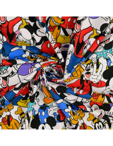 Tecido jersey Disney - Mickey e seus amigos