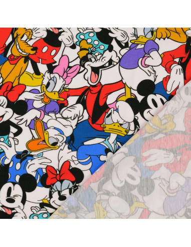 Tecido jersey Disney - Mickey e seus amigos