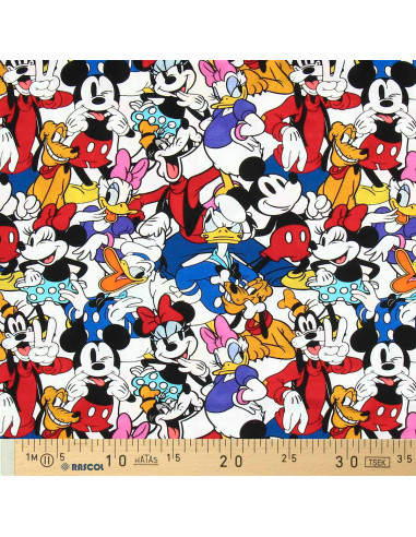 Tecido jersey Disney - Mickey e seus amigos