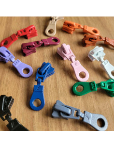 Cursores para fechos sintéticos de 6 mm