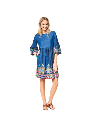 Molde de vestido - Burda 6401