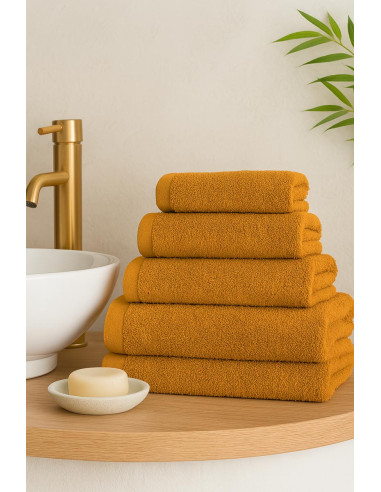 Tecido felpudo - Amarelo ocre