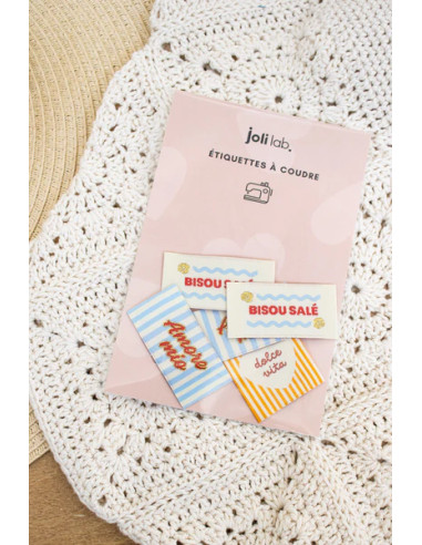 Conjunto de 6 etiquetas para costurar - Sortido Dolce Vita