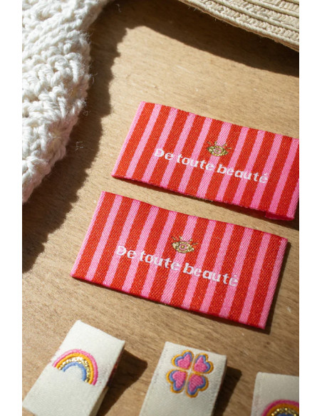 Conjunto de 6 etiquetas para costurar - Sortido Lucky charm