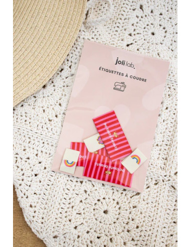 Conjunto de 6 etiquetas para costurar - Sortido Lucky charm
