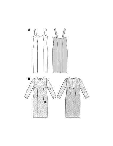 Molde de vestido - Burda 6423