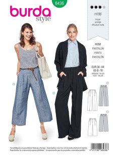 Molde de calça - Burda 6436