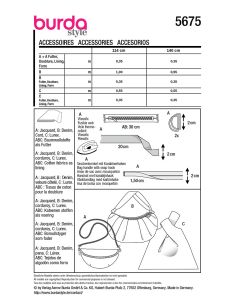 Molde de acessórios - Burda 5675 2