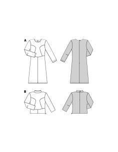 Molde de vestido e T-shirt - Burda 5677 2