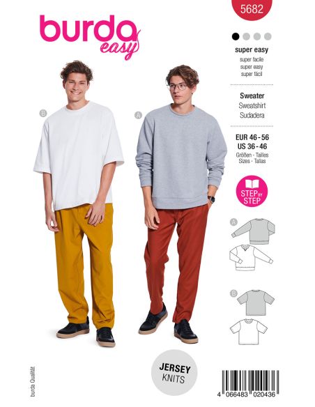 Molde de T-shirt - Burda 5682