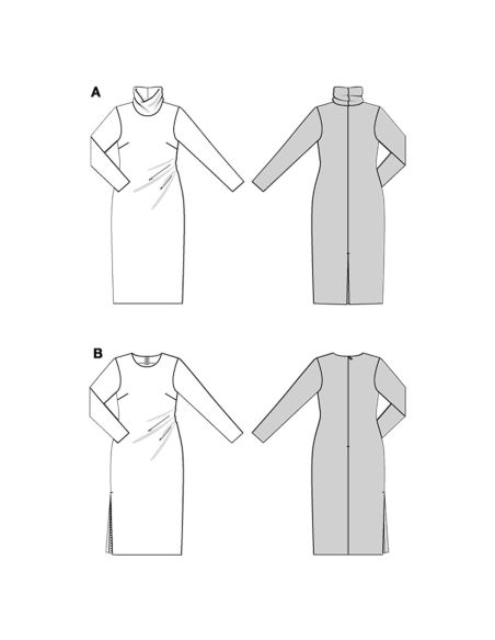 Molde de vestido - Burda 5684
