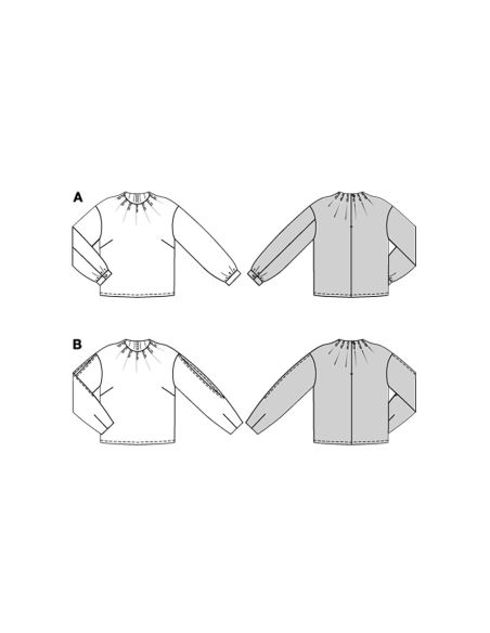 Molde de blusa - Burda 5685