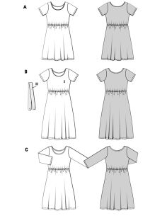 Molde de vestido - Burda 5686 2