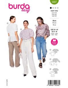 Molde de blusa - Burda 5687