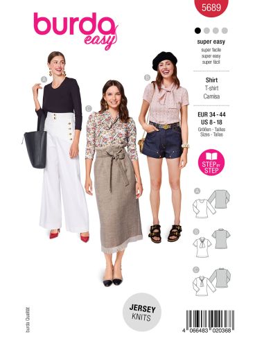 Molde de T-shirt - Burda 5689