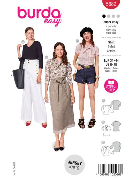 Molde de T-shirt - Burda 5689