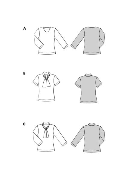 Molde de T-shirt - Burda 5689
