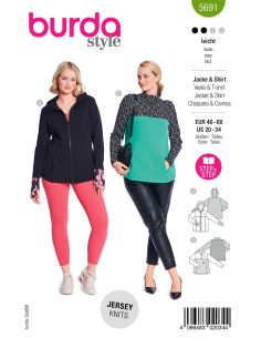 Molde de T-shirt - Burda 5691