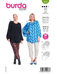 Molde de blusa - Burda 5692