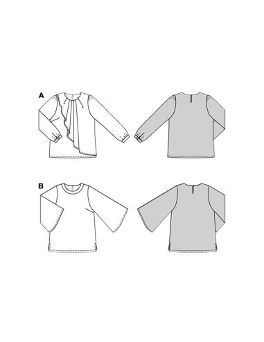 Molde de blusa - Burda 5692
