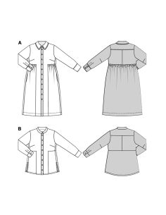 Molde de vestido e blusa - Burda 5693 2