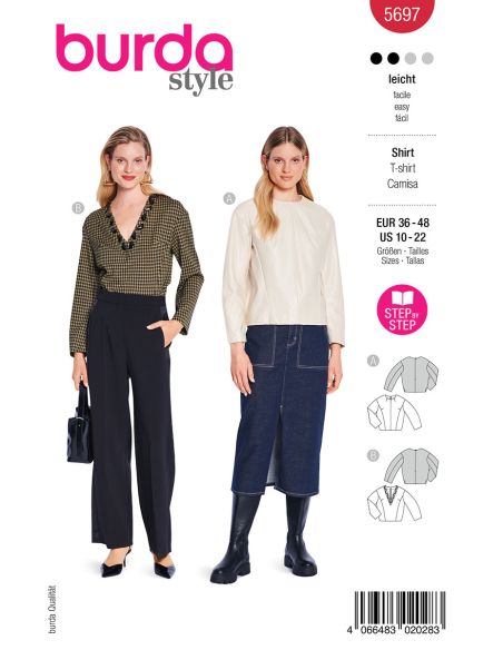 Molde de T-shirt - Burda 5697