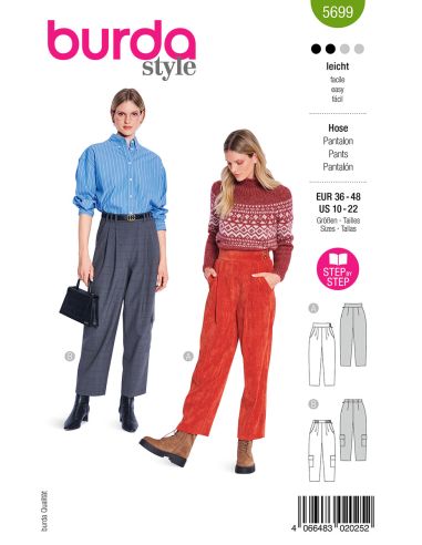 Molde de calça - Burda 5699