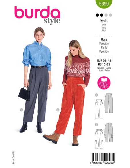 Molde de calça - Burda 5699