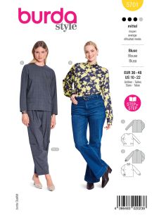 Molde de blusa - Burda 5701