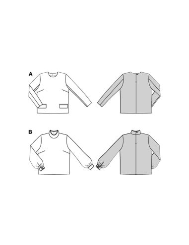 Molde de blusa - Burda 5701