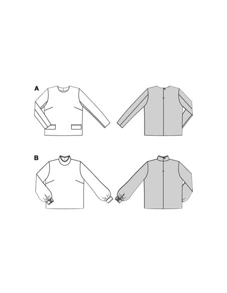 Molde de blusa - Burda 5701
