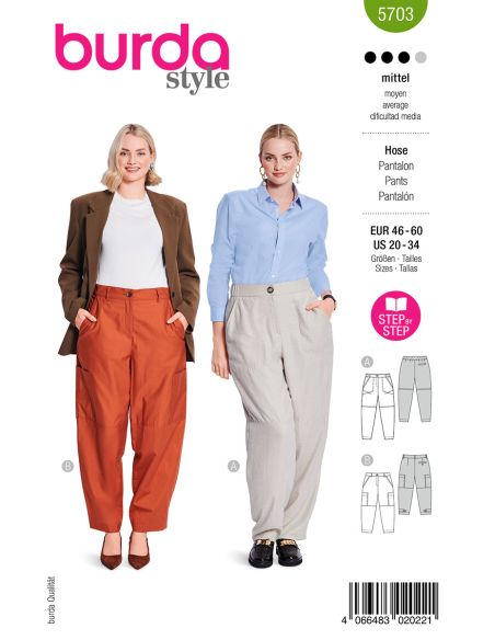 Molde de calça - Burda 5703