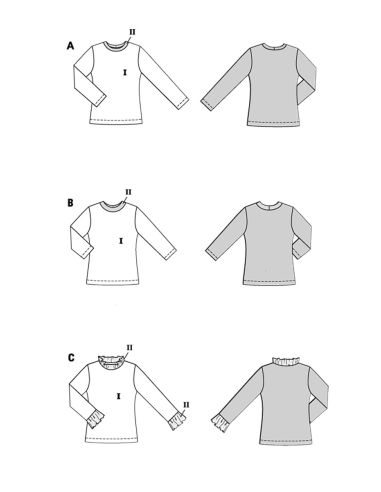 Molde de T-shirt - Burda 5705