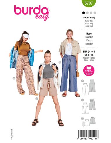 Molde de calça - Burda 5707
