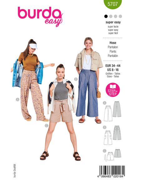 Molde de calça - Burda 5707