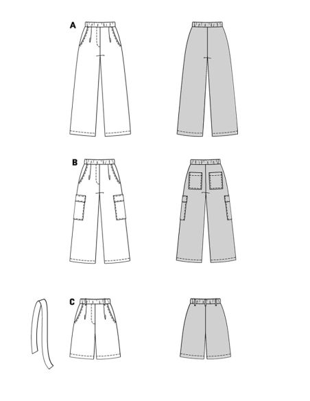 Molde de calça - Burda 5707