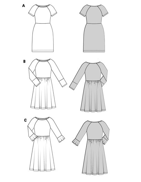 Molde de vestido - Burda 5708
