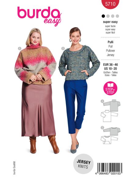 Molde de blusa - Burda 5710