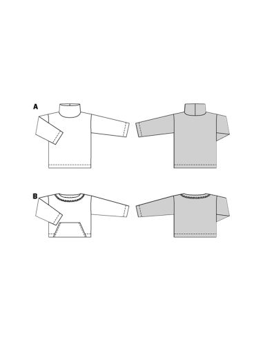 Molde de blusa - Burda 5710