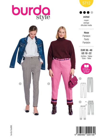 Molde de calça - Burda 5712