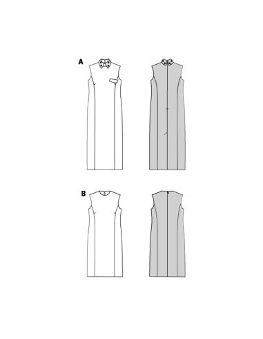 Molde de vestido - Burda 5713