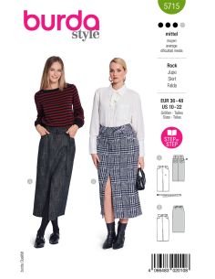 Molde de saia - Burda 5715