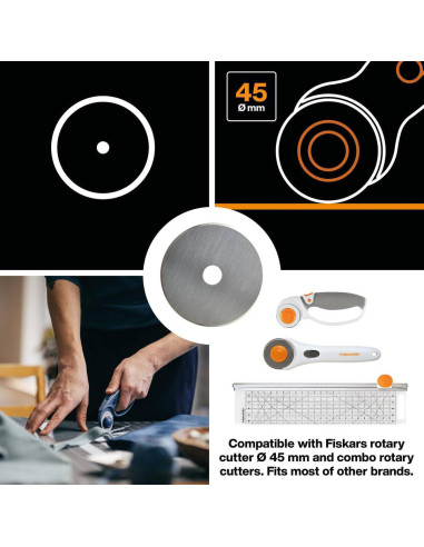 Lâmina rotativa Fiskars Ø45 mm