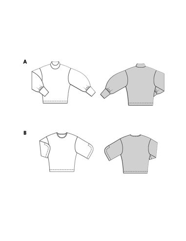 Molde de sweatshirt - Burda 5716