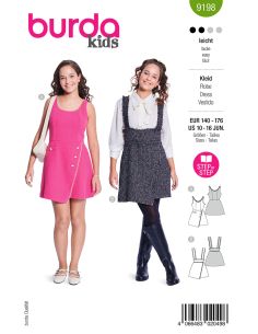 Molde de vestido - Burda 9198