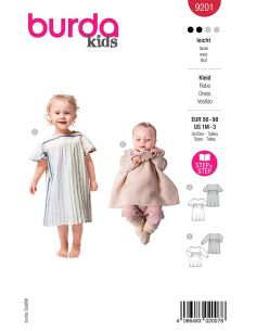Molde de vestido - Burda 9201