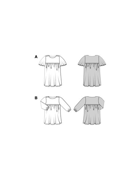 Molde de vestido - Burda 9201