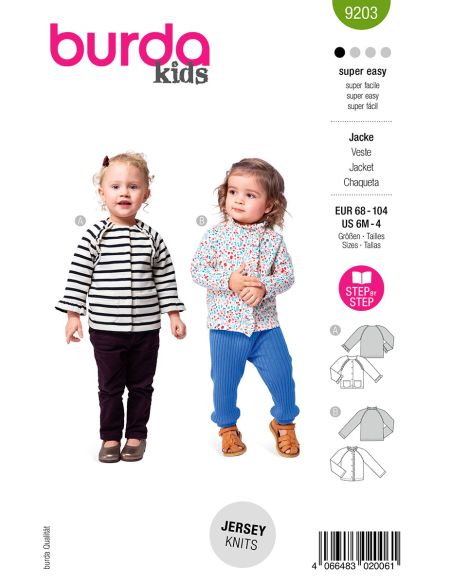 Molde de casaco - Burda 9203