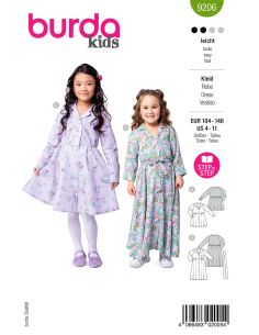 Molde de vestido - Burda 9206