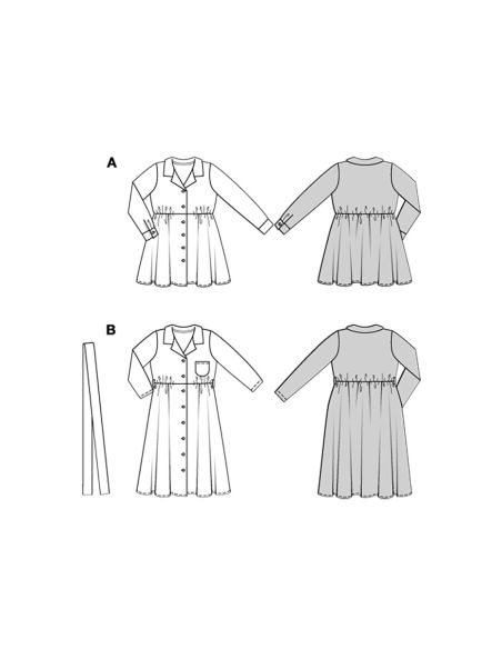 Molde de vestido - Burda 9206